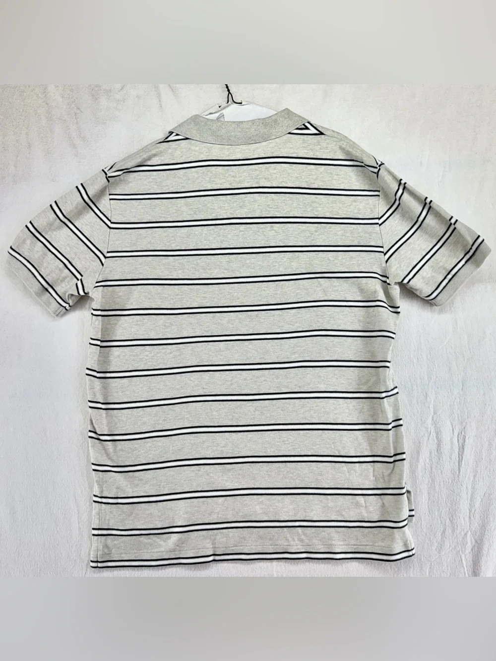 Polo by Ralph Lauren Cream Polo with Navy Stripes Men’s Large